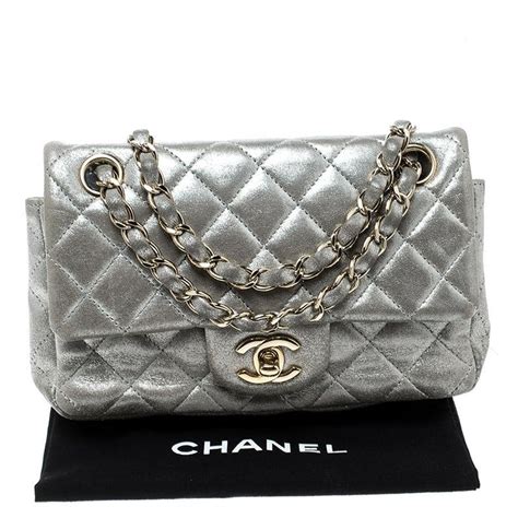 silver chanel classic flap|chanel classic flap bag jumbo.